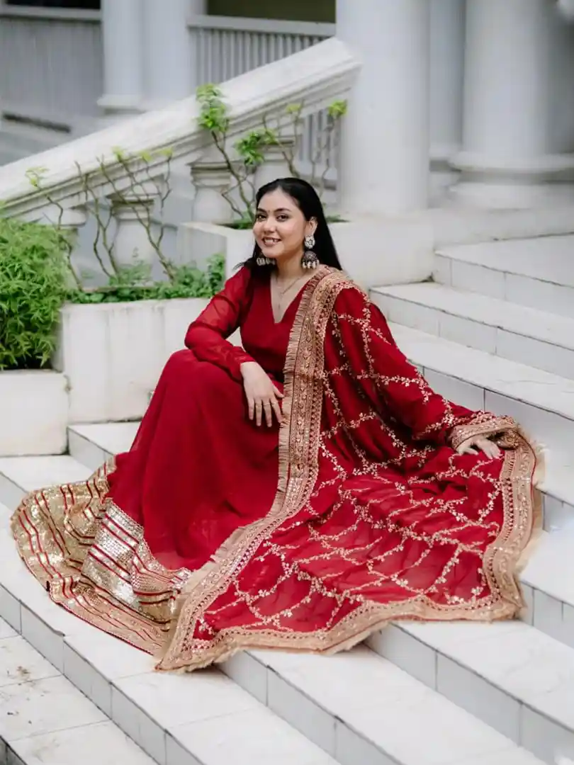 Anarkali Gown Fabric - Image 3