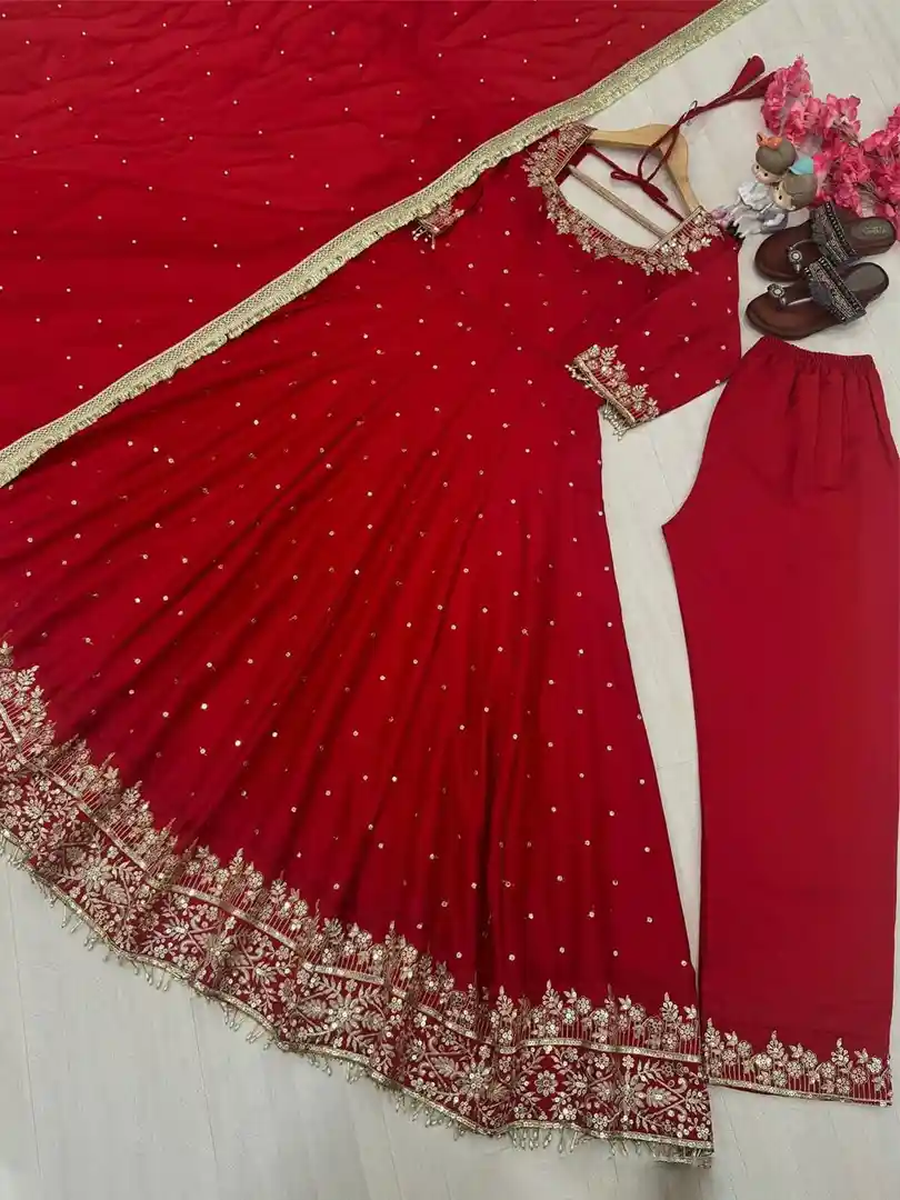 Anarkali Gown Fabric - Image 4