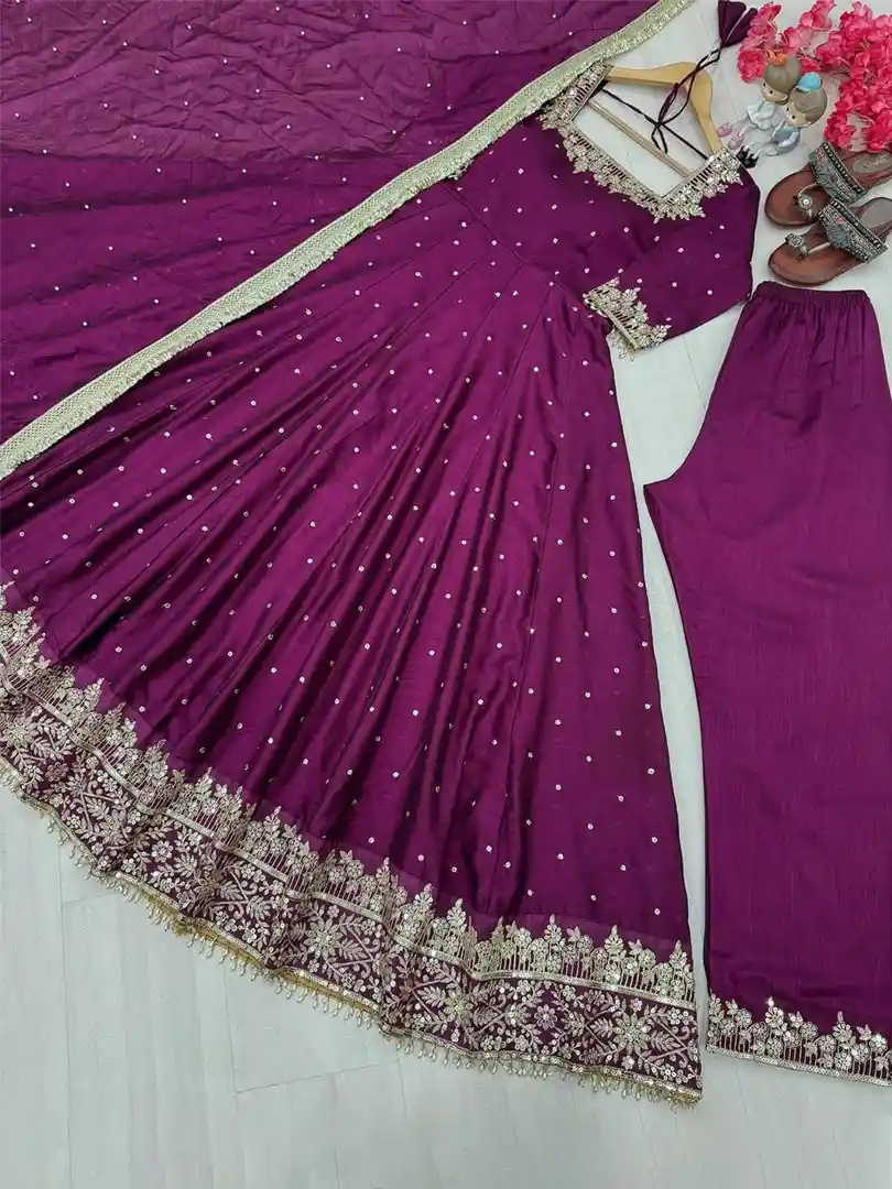 Anarkali Gown Fabric - Image 8