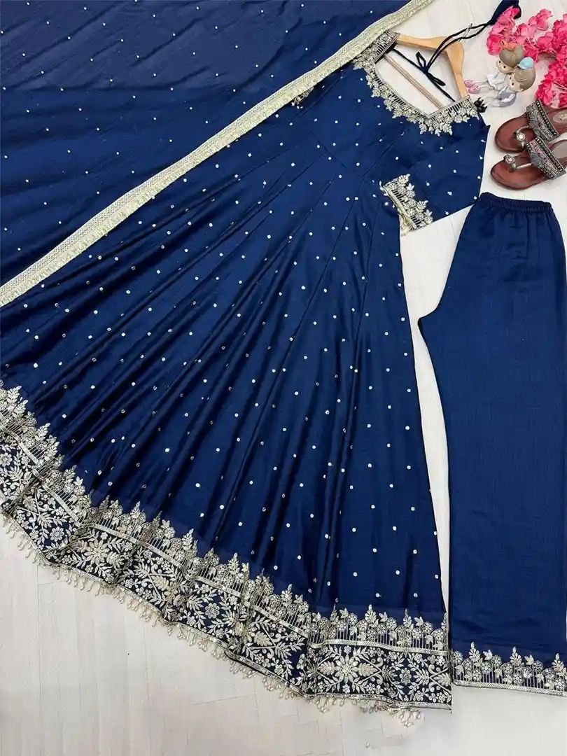 Anarkali Gown Fabric - Image 5