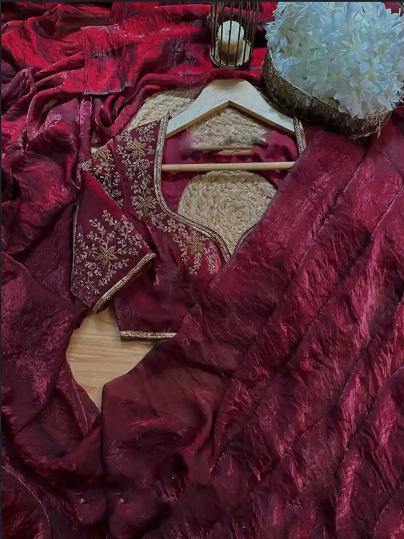 Stardust satin fabric saree...