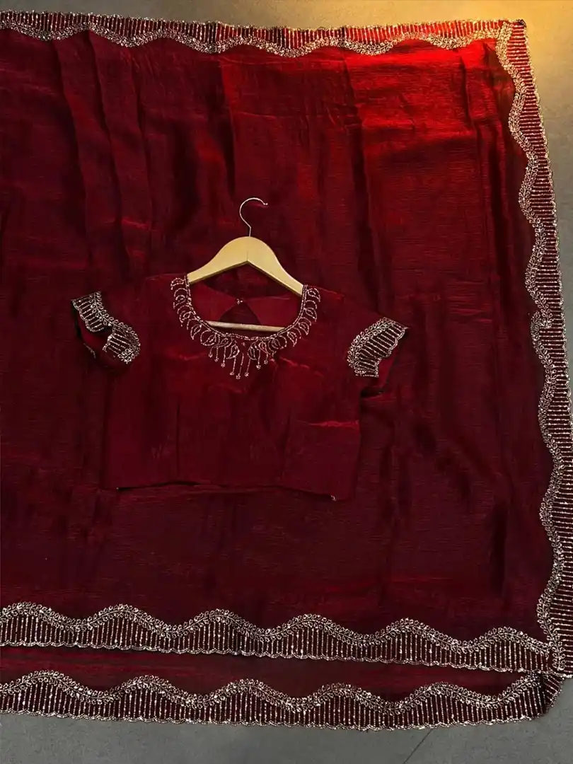 Jarkhan Diamond saree collection - Image 6