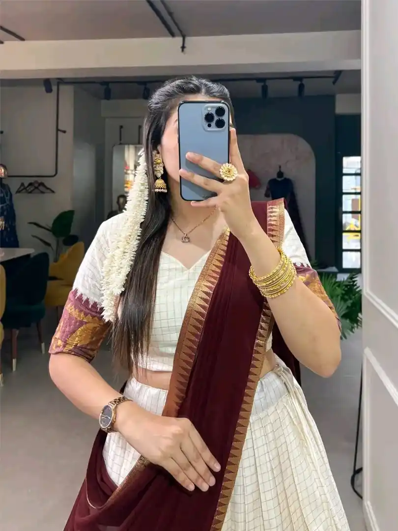 Kalyani Cotton Lehenga Choli Paired - Image 2