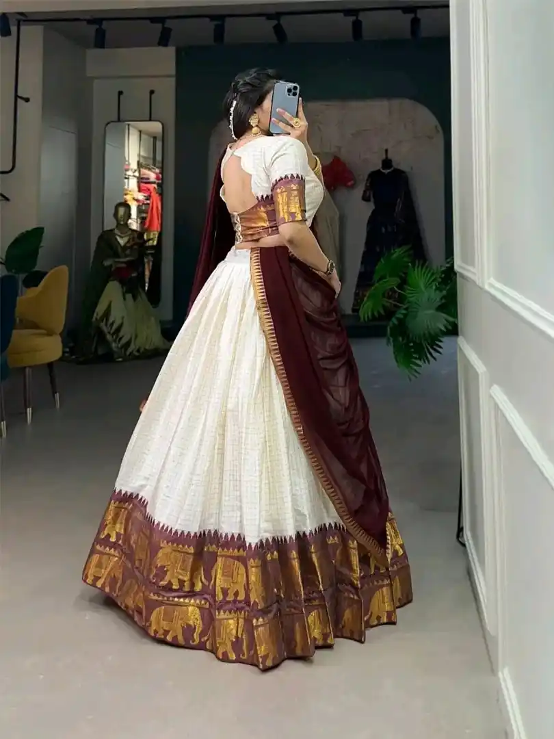 Kalyani Cotton Lehenga Choli Paired - Image 4