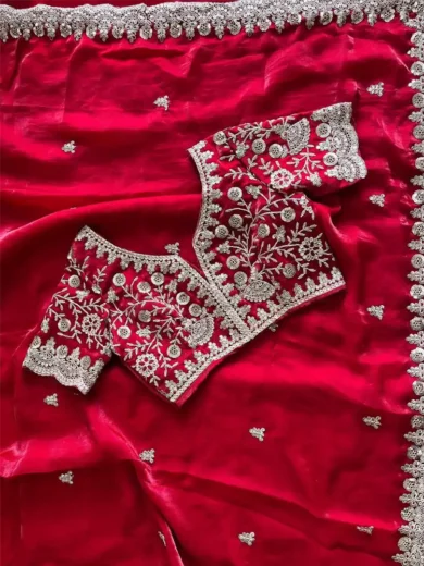 Soft premium space silk sarees