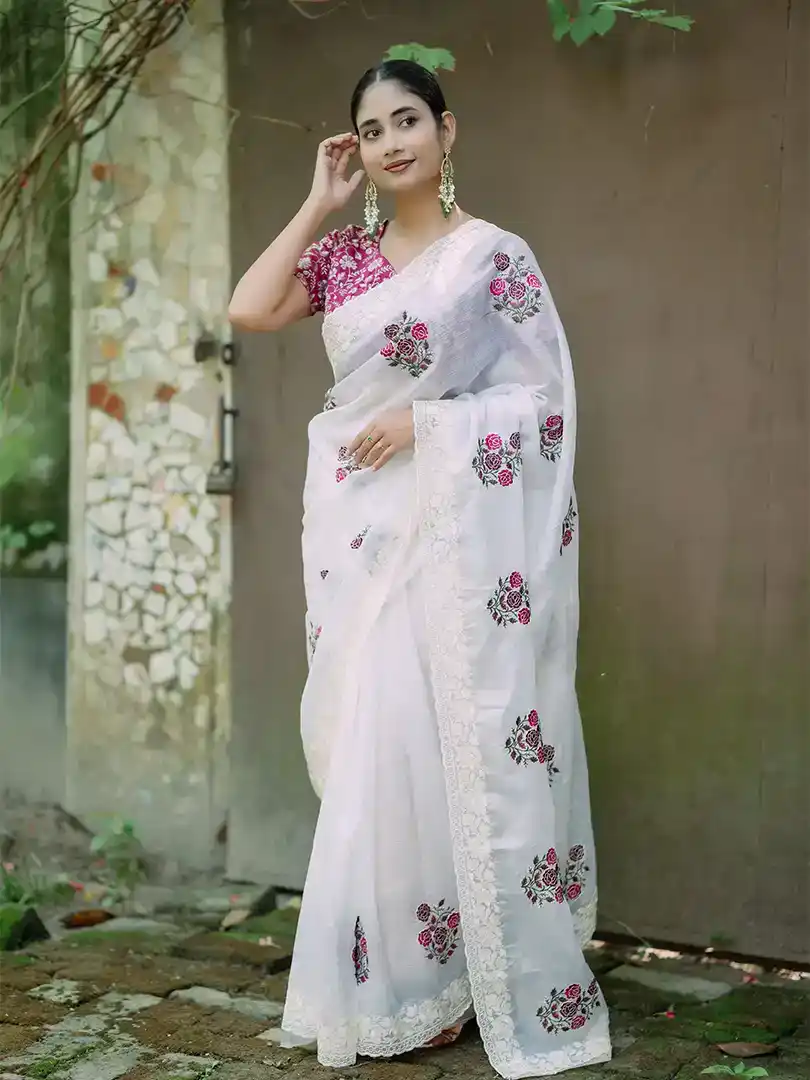 Premium Fox Georgette saree - Image 5