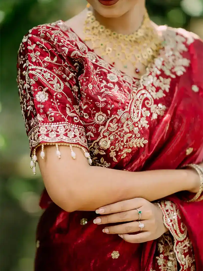 Soft Fandy Satin Saree - Image 6