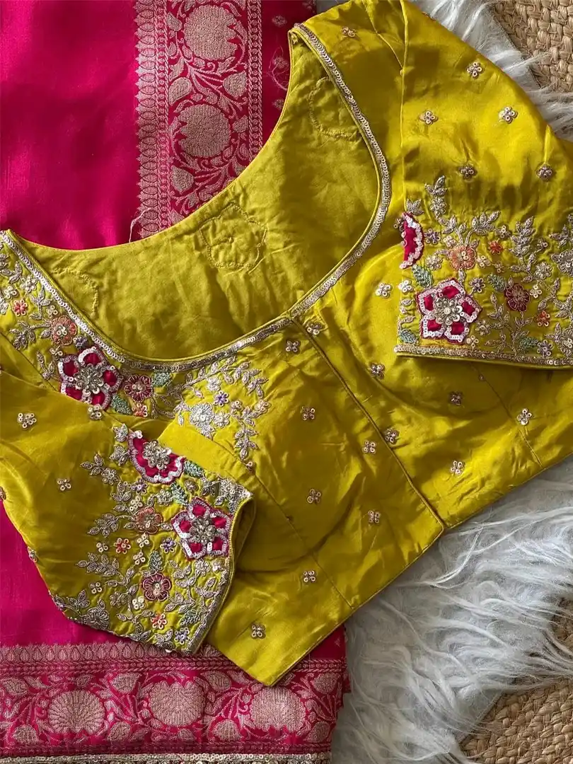 Exquisite Banarasi munga silk sarees - Image 5