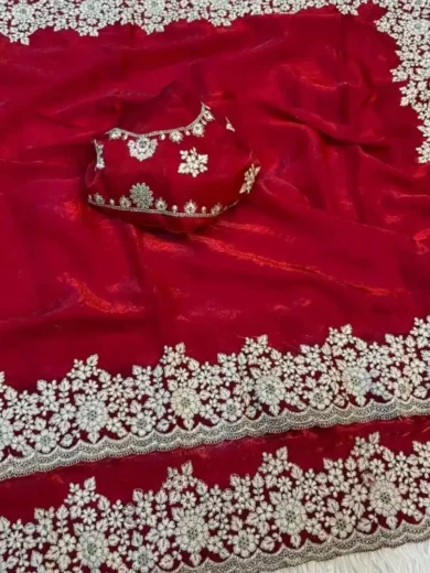 Beautiful soft Fendi silk sarees with beautiful borders