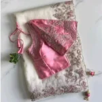 Beautiful soft tissue saree