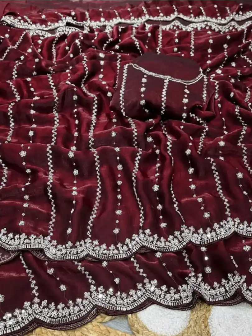 Launch Grand party wear saree - Image 23