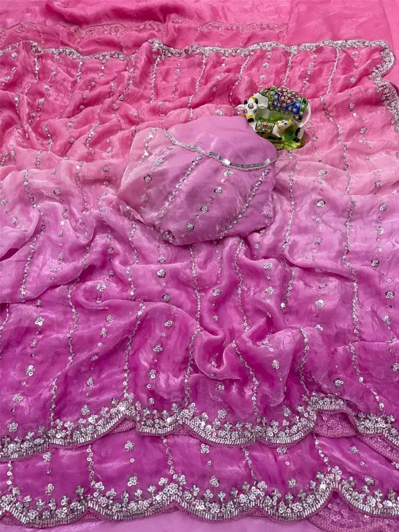 Launch Grand party wear saree - Image 8
